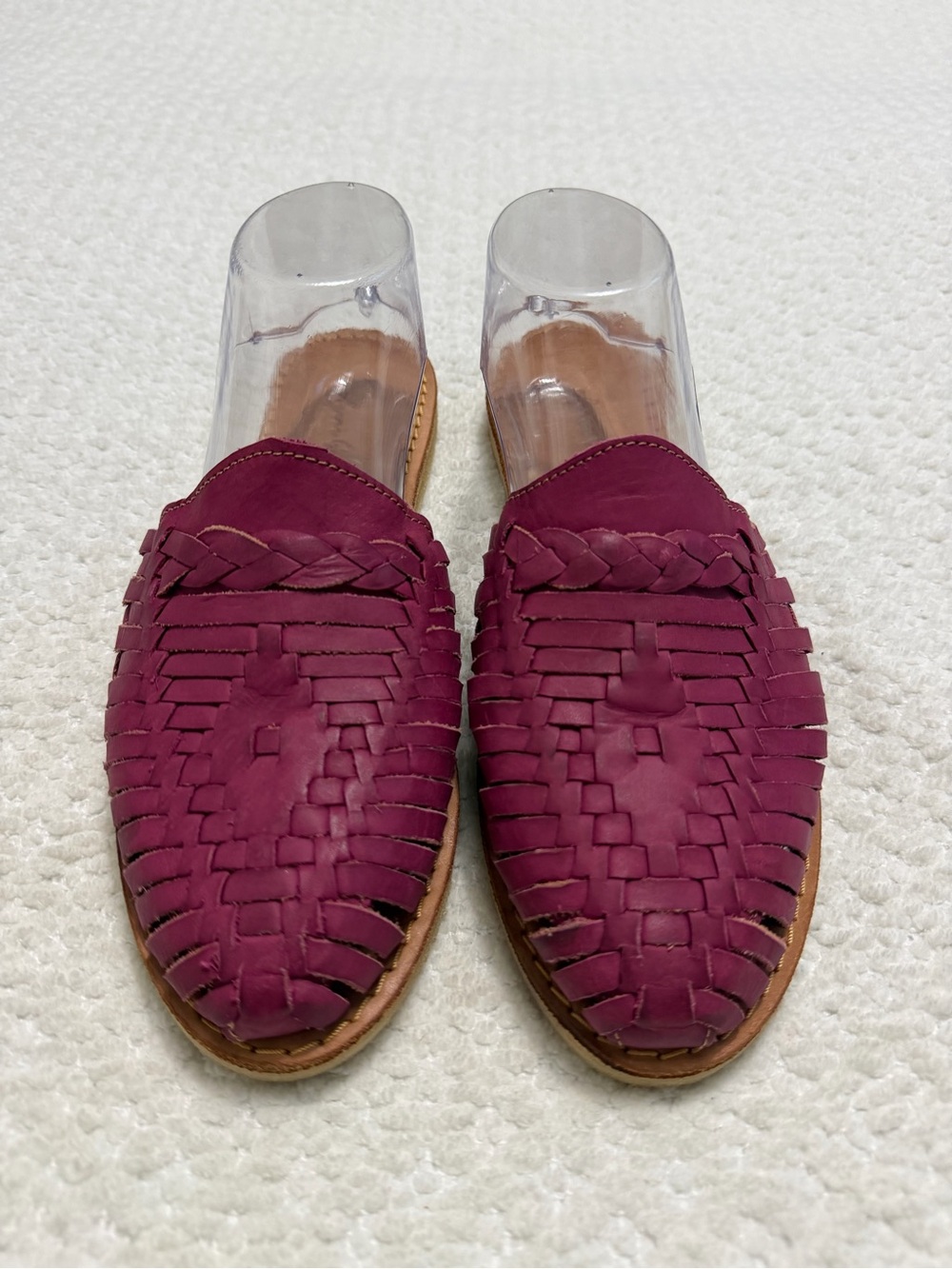 Agave Girl Leather Mexican Slip-On Sandals Huaraches Woman’s Size MX 7 US 10